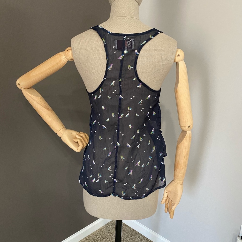 So Sheer Ruffle Tank - Picture 3 of 4